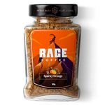 Rage Coffee Instant Sparky Orange Flavour with 100% Arabica Beans | Strong Aroma with Rich Taste | Helps in Boosting energy, Focus - 50g