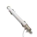 Dimplex ECOT2FT Tubular Heater - Foot Tube with Built In Thermostat - Mounting Brackets Included White/Grey