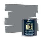 THE ONE All-In-One Paint & Primer - Grey Matt, 1 L | Multi-Surface 1 Coat Formula | Easy Indoor & Outdoor Decorating for Home & Garden Walls, Floors & Furniture | Durable, Water-Based & Low VOC