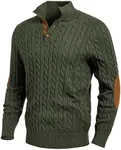 JMIERR Sweaters for Men Soft Cable