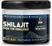 Shilajit Pure Himalayan Organic with Fulvic Acid, Trace Minerals & 85 Others - Support for Brain Health, Energy Production, Immune System & Overall Well-Being - 40g of Pack for 100 Servings