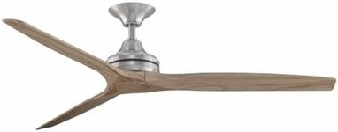 Fanimation Fans Canada FP6721BBN-60N Spitfire - 3 Blade Ceiling Fan-12 Inches Tall and 60 Inches Wide, Finish Color: Brushed Nickel, Blade Color: Natural