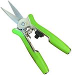 GARDEN GURU Precision Hand Pruner Pruning Shear Scissors with Stainless Steel Blades for Razor Sharp Snips - Easy on Arthritic Hands | Soft Ergonomic Rubber Handles | GB6 Clean Cut Pro