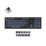 Keychron K10 Pro QMK/VIA Custom Wireless Mechanical Keyboard, Hot-Swappable ISO UK Layout Full Size 108 Keys Programmable RGB Backlit Brown Switch, Bluetooth/USB-C Wired for Mac Windows Linux