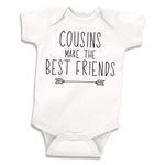 Promini Cute Baby Onesie - Cousins Make The Best Friends - Funny Bodysuits Baby Romper