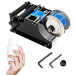 DENEST MT-30 Labeling Machine Manual/Semi-Automatic Round Labeling Machine Round Bottle Sticker Label 30Times/Minute Bottle Label Applicator for Round - Black