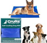 Extra Large Crufts 110 X 70CM PET DOG CAT SELF COOLING MAT MATTRESS HEAT RELIEF NON-TOXIC BEDDING