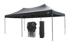 All Seasons Gazebos 3x6 Fully Waterproof Pop up Gazebo With Accessories - Black