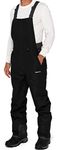 Arctix Men's Essential Insulated Bib Overalls, Black/Charcoal, Small/32 Inseam