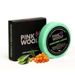 Pink Woolf Shaving Soap (REFILL), SEABUCKTHORN ALOE VERA, Make Thick Lather to Eliminate Razor Burn, With Olive Oil and Cocoa Butter, Moisturize Your Skin - 50 grams (Pack Of 1)