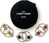 PILPOC Flippy Chain Fidget Toy - Fidget Roller - for Reducing Stress, ADHD, Anxiety, Improving Focus, Bike Chain Fidget Toy, Roller Fidget Toy, Fidget Chain, Fidget Toy Bike Chain, Key Ring Spinner