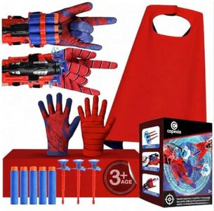 Superhero Toy Set – Includes 2 Shooters, 2 Gloves, and 1 Cape – Ideal for Indoor and Outdoor Costume Role-Playing & Imaginative Play