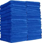 Chemical Guys MIC110024 Professional Grade Premium Microfiber Towels, Blue (16 Inch x 16 Inch) (Pack of 24) - Safe for Car Wash, Home Cleaning & Pet Drying Cloths