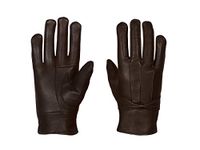 SixSigma Sports Ladies Leather Gloves Women Real Soft Fleece Lined Winter Casual Driving Warm (Chocolate Brown, Medium/Large)