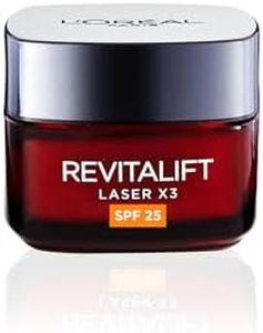 L’Oréal Paris Revitalift Laser Triple Action Anti-Ageing SPF 25 Cream, Smooth Wrinkles, Firm and Radiant Skin, Pro-Retinol, Hyaluronic Acid and Vitamin C, 50ml