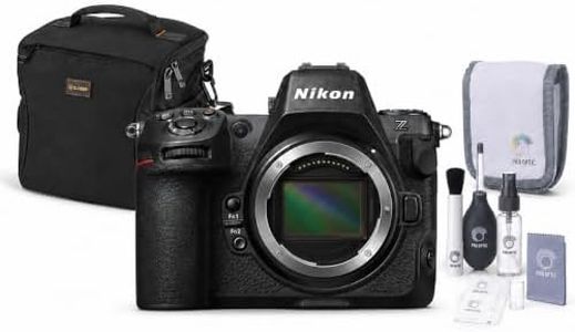 Nikon Z8 Mirrorless Camera Body Bundle, 45.7MP Full-Frame Stacked CMOS Sensor, 8K Video, 4K 120p, 493-Point AF, with Camera Bag, Cleaning Kit, 1-Year Warranty