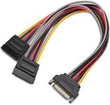 Cable Matters (3 Pack 15 Pin SATA Power Y-Splitter Cable - 20cm