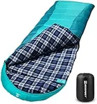 Bessport Sleeping Bag, Flannel Sleeping Bags For Adults, 2.1-2.4kg 4 Season Sleeping Bag，Large size，Two Way Zipper, Warm, Waterproof, Winter Sleeping Bag for Indoor，Outdoors Camping，Travel