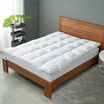 Cheer Collection Extra Plush Luxurious Down Alternative Mattress Topper, Full