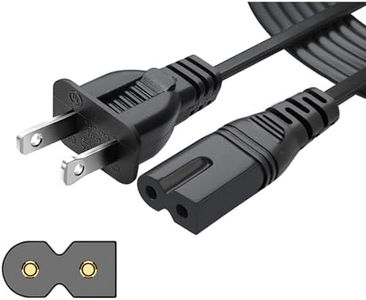 Chanzon 10ft Vizio Power Cord 7A 125v for Vizio D-E-M-Series HDTV Smart LED Sharp LCD TV Sony PS1 (2 Prong NEMA-1-15P IEC320-C7 Plug) 2Slot Universal Replacement Wall Polarized AC Cable(UL Listed)