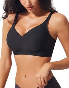 HI-BRA Bras for Women Jelly Cup Series Plus-Size Push Up Bra SexyTraceless Without Underwire Underwear JC01 (US, Alpha, XX-Large, Regular, Regular, Midnight Black)