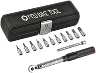 PRO BIKE TOOL 1/4 Inch Drive Click Torque Wrench Set - Service Kit for Road and Mountain Bikes - Includes Allen and Torx Sockets - Precision 2 to 20 Nm Adjustment - Bicycle Hand Torque Wrench