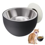 Magnetic Anti Spill Elevated Pet Bowl - Dog Bowl Wall Mount, Wall Mounted Pet Bowls | Cervical Care Elevated Pet Bowls, Easy to Clean Fixed Mounted Cat Bowl Dishwasher Safe for Pets Food Water