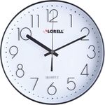 Lorell Clock, Black, 11-5/8"