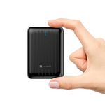 Portronics Zapcell 10k 10000mAh 22.5W Pocket Size Powerbank with Compact and Light Weight Design,Type C PD Output/Input, Mach USB-A Output,Power Delivery,Quick Charge for iPhone, Androids(Black)