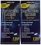 Kirkland Signature Fast Acting Lactase, Compare to Lactaid Fast Act (2 Pack), 360 Ct Caplets