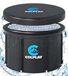 Colplay Portable Ice Bath, Cold Plunge Tub for Adults Athletes Fitness Lovers, Extra Large 116 Gallon Ice Bath Tub Cold Tub with Cover, Inflator and Storage Bag, 90 * 90 * 75cm