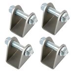 EIKLIM 4-pack shock mount,Steel base shock absorbers suspension bracket mounting compatible with Motorcycle Dirt Pit Bike ATV Go Kart