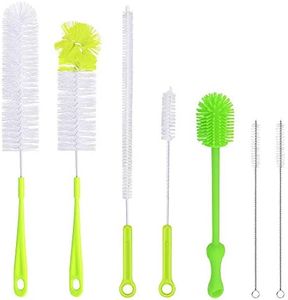 Set of 7,Multipurpose Bottle Brush Cleaning Set, findTop Bottle Cleaners for Baby Bottles, Washing Narrow Wine/Beer Bottles, Thermos, Sports Water Bottles, Plus Kettle Spout/Lid Brush