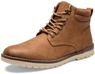 VOSTEY Mens Boots Hiking Waterproof Casual Chukka Boots for Men(BMY670CCA Yellow Brown 10)