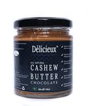 Délicieux All Natural Cashew Nut Butter with Chocolate Flakes-200 GM ,Vegan Diet Stone Ground.