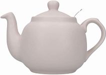 London Pottery Farmhouse Teapot with Infuser in Gift Box, Ceramic, Nordic Pink, 4 Cup (1.2 Litre)