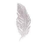 Rhinestone Feather Brooch Pin for Women Men Fashion Crystal Delicate Leaf Brooches Lapel Pins Elegant Dress Accessories Jewelry Boutonniere Corsage for Hat Bag Suit Tie Wedding Birthday