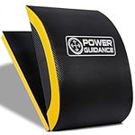 POWER GUIDANCE Ab Exercise Mat - Sit Up Pad - Abdominal & Core Trainer Mat for Full Range of Motion Ab Workouts (Black, 2)