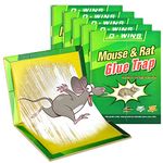 6 Pack Mouse Traps Indoor, Large Glue Traps for Mice and Rats, Sticky Mouse Trap with Extra Strength Stickiness, Easy and Effective