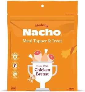 Made by Nacho Freeze-Dried Chicken Breast Meal Topper, Mixer or Treat 3.5oz | High Protein, Pure Chicken Ingredients | Premium Cage-Free Chicken Breast | Crunchy Texture