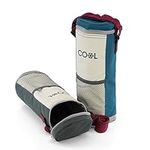 MTS Insulated Bottle Cool Bag Zip Up Ice Wine Cooler Shoulder Strap Picnic Drinks