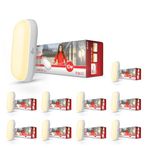 Murphy 10W Wall Lamp LED Oval Shape Outdoor Bulkhead Waterproof IP54 Waterproof Porch Light for Outdoor Garden Bathroom Light (Warm White, Pack of 10)