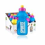 Sports Bottles Leakproof Designs Hydrate Drinking Bottle For Kids And Adults 350ml Non Toxic Plastic BPA Free Water Bottle Ideal For Hiking Camping Gym Running Working Out school 1PC (ASSORTED COLOUR)