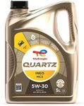 TotalEnergies Quartz INEO MC3 5W30 Engine Oil - ACEA C3, API SN Plus/CF - Low SAPS - Age-Resistance Technology - Advanced Synthetic Motor Oil Lubricant - 5L