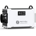 Moiswell 235 Pints Commercial Dehumidifier with Pump and Drain Hose, Crawl Space dehumidifier Basement, Industry Water Damage Unit for up to 8,000 sq ft Basements, Ideal for Industrial and Job Sites