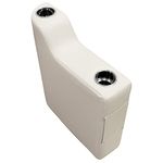 Wise 3010-990 Pontoon 7" Right Radius Arm Rest, Platinum Pontoon 7" Right Radius Arm Rest