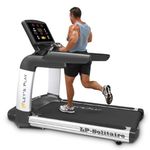 Let's Play Solitaire Commercial Treadmill for Gym and Home Use | 8HP Peak AC Motor Running Machine | Top Speed 20Km/hr | Durable Heavy-Duty Design with Advanced Features for Cardio and Fitness