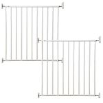 Callowesse Screw Fit Stair and Door Safety Gate 76-81cm for Baby Dogs and Pets One Handed Operation Easy Install Secure Indoor and Outdoor for Children Puppy Doggy Gate Doorway Pack of 2 White