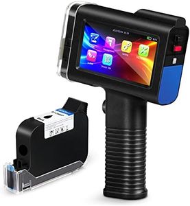 BENTSAI BT-HH6105B2 Handheld Inkjet Printer with 4.3 Inch HD LED Touch Screen Portable Handheld Printer for Label, Logo, Date, Code Text Number on Carton Wood Cloth Stone Pipe Plastic