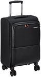 Samsonite Nylon 8 Spinner Wheels Overnight Trolley Bag Suitcase For Travel | Sefton Laptop Bag Roller Case For 15.6 Inch Laptop | Softsided Cabin Luggage, 34 Ltrs, Black